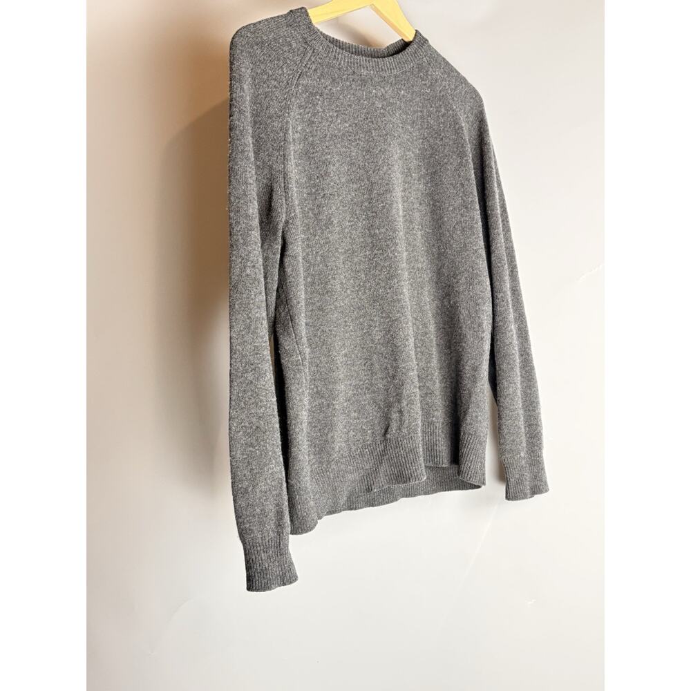 Goodthreads Gray 100% Lambswool Wool Pullover Crew Neck Sweater Men’s Size M